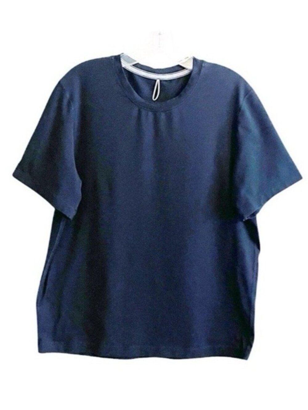 Lululemon Men's Medium Athletic T-Shirt Blue Short Sleeve Crew Neck Pullover